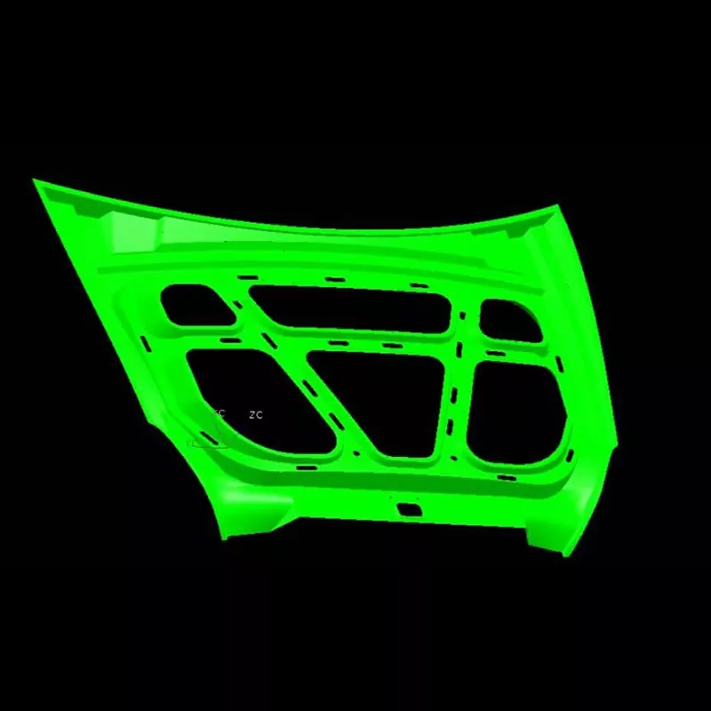 Automotive hætte indvendig panel stempling