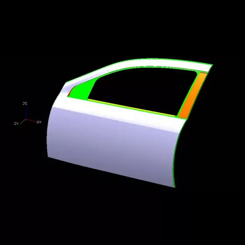 Automotive venstre fordør ydre panel stempling