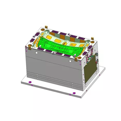 Indsprøjtningsstøbeform til bagklap til biler