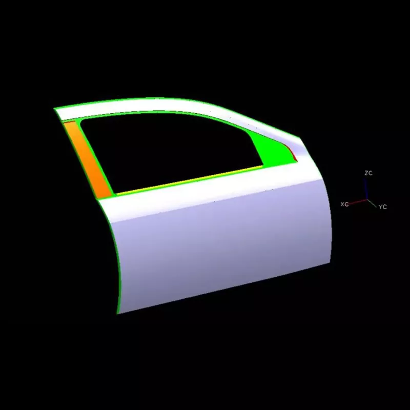 Automotive højre fordør ydre panel stempling