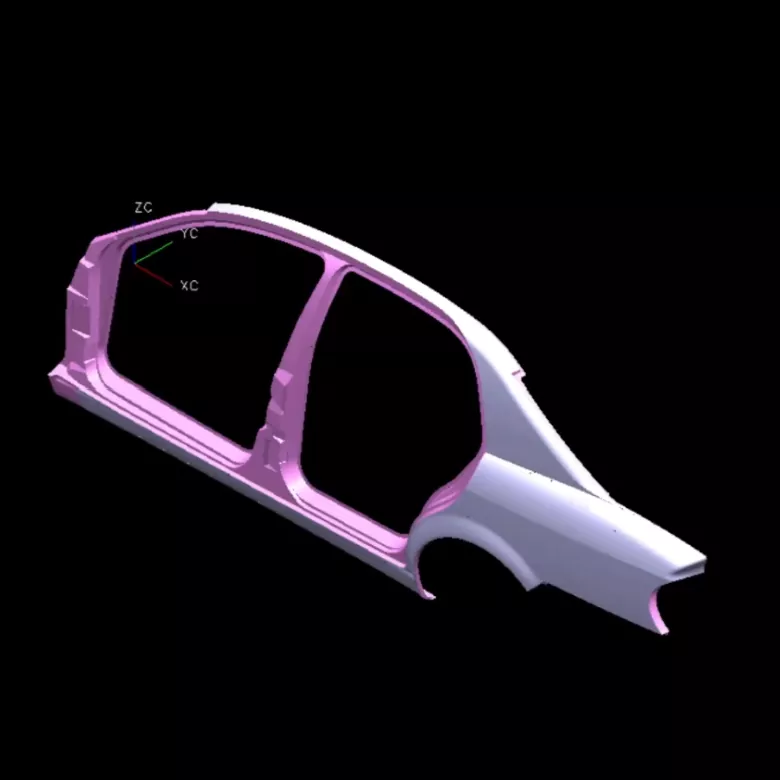 Automotive højre sidepanel stempling