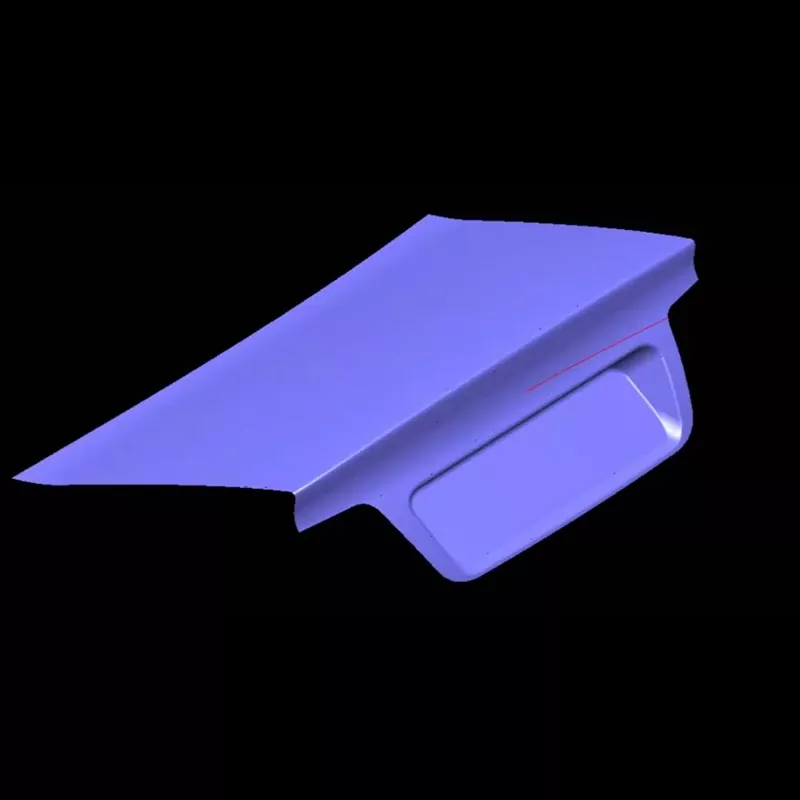 Automotive bagagerumsdæksel ydre panel stempling